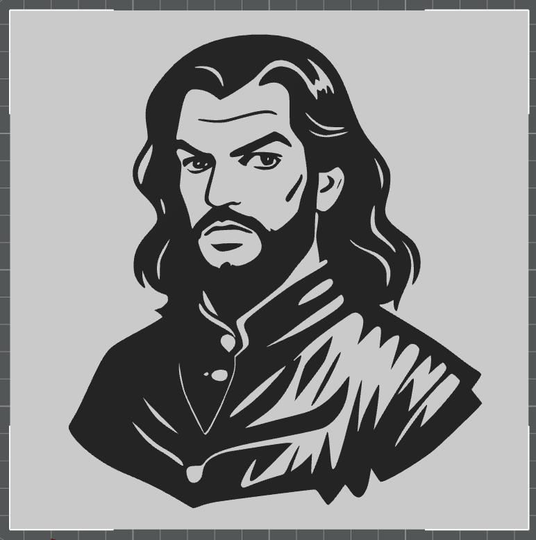 art wall/picture on the wall  Game Thrones Daario Naharis