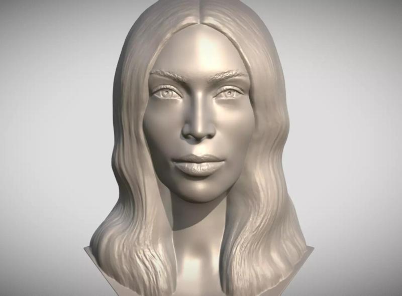 Kim Kardashian bust