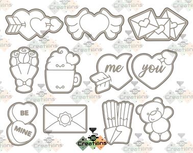 COOKIE CUTTERS -VALENTINE'S DAY-.