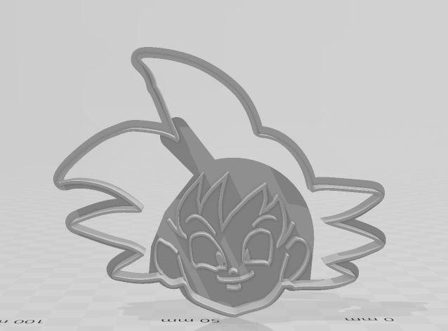 Son Goku Cookie Cutter Kid Goku Head