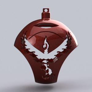 Pokemon Go Team Valor Tree Ornament