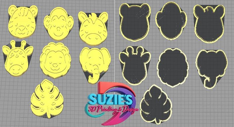 Safari Animal Faces Cutters & Stamps