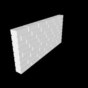 Brick Wall - Brick Wall dual sided - Defence Wall- Stone wall - Army wall- Army set- Construction- Home- Architecture