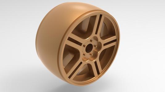 5-spoke RC Car Rims Model 2