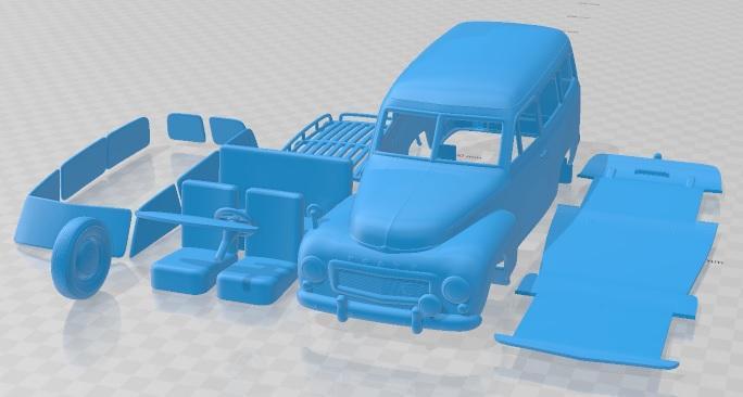 Volvo PV445 PH Duett 1958 Printable Car