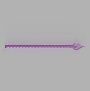 Flat tail worm 7 inch