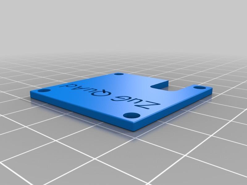 Top plate with cut out for VTX connector