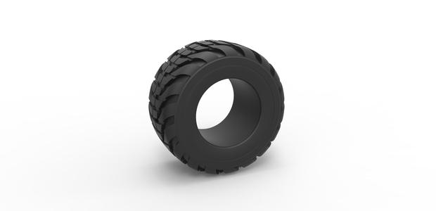 Diecast offroad tire 52 Scale 1:25