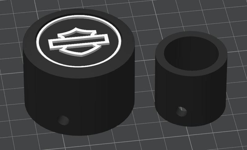 Harley Davidson Front and Rear wheel nut cover