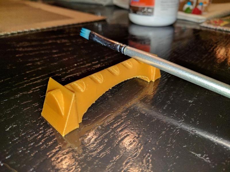 Paint brush rest