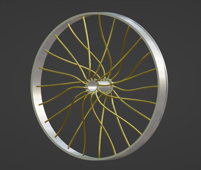 Spoked Rim ( 28mm Scale )