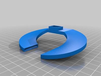 Helix fan duct (customizable, parametric) for Anet A8 and the like