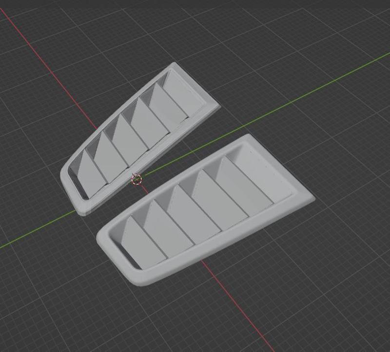 Ford Focus RS 2009 Hood Vents