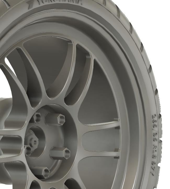 1/64 18x9.5 Enkei RPF1 wheels