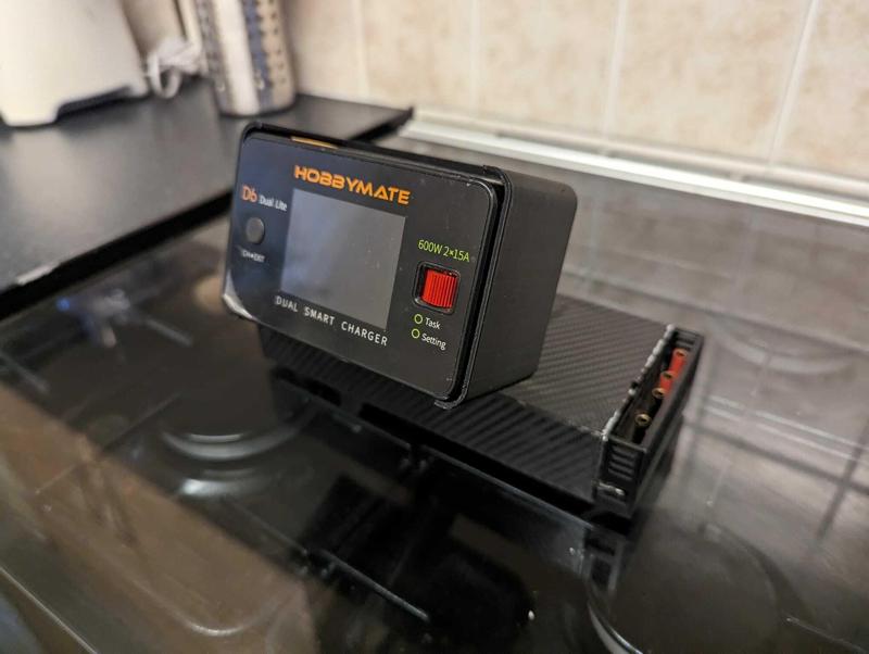Hobbymate D6 Dual Smart Lipo RC Adjustable Charger holder
