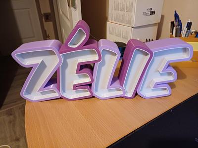 LAMP FIRST NAME ZELIE, Zélie