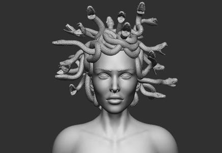Medusa bust