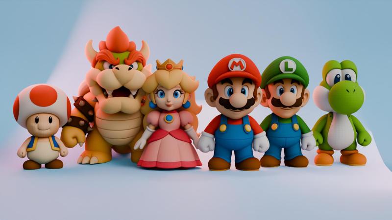 Mario Collection Mario, Luigi, Peach, Yoshi, Bowser & Toad