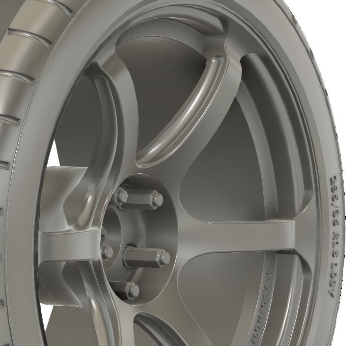 1/24 18x10.5 Advan Racing RG-4 (Face: Super-GTR) wheels