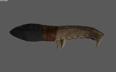 Green Hell - Tribal Obsidian Knife
