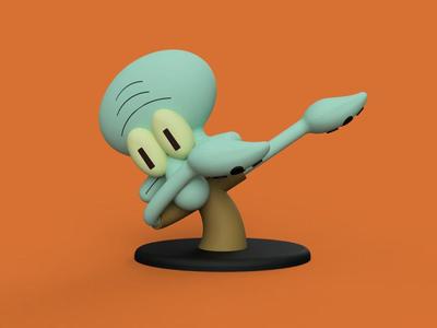 Dabbing Squidward