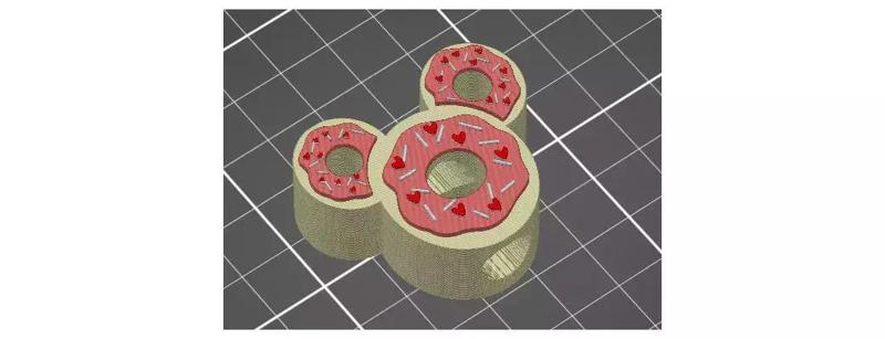 Magical Mouse Ears Heart Donut Snack Valentines Straw Topper STL 3D Print File