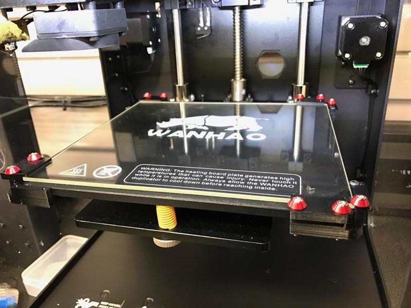 Glass Bed Clamp for Duplicator 6