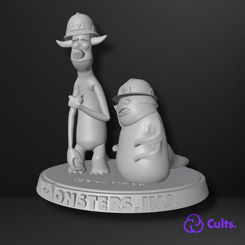 👷‍♂️ Needleman & Smitty Fan Art : Monsters, Inc. 3D Printing Duo : 4 Files Included 🎬🛠️