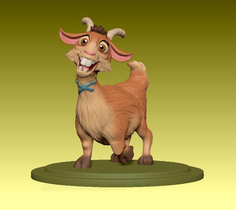 lupe the funny cute goat from ferdinand the bull cartoon movie