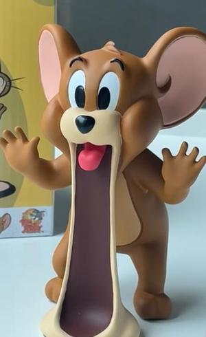Jerry Surprise tom and jerry - Funny 3D Fan Art Figure / Shocked Jerry Flat - Funny 3D Fan Art Model
