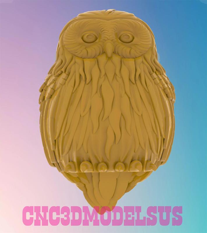 Owl 6 3D MODEL STL FILE FOR CNC ROUTER LASER