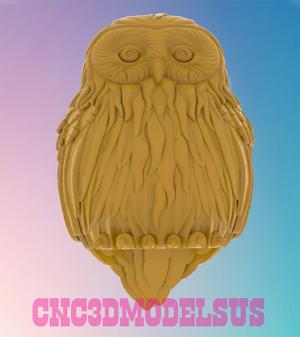 Owl 6 3D MODEL STL FILE FOR CNC ROUTER LASER