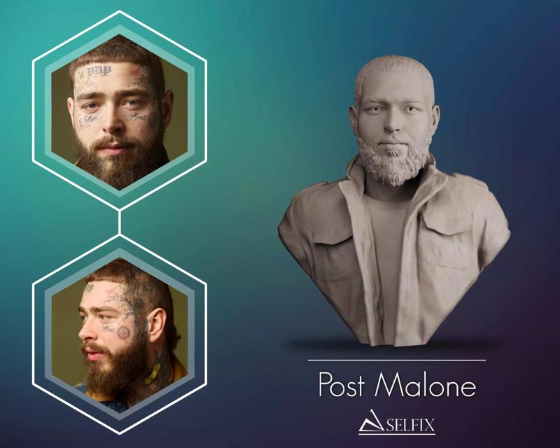 Post Malone Bust