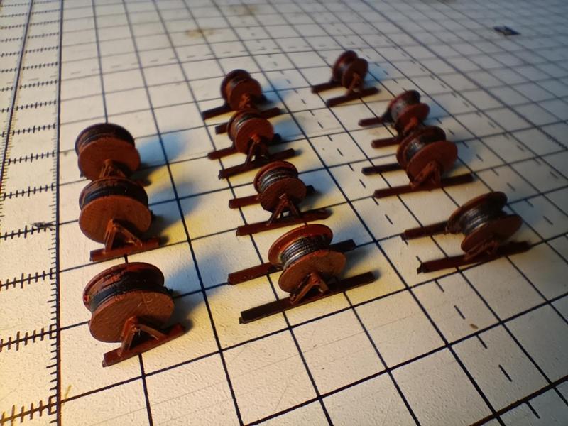 Cable Drums  Wagon Loads (N Gauge)