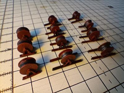 Cable Drums  Wagon Loads (N Gauge)