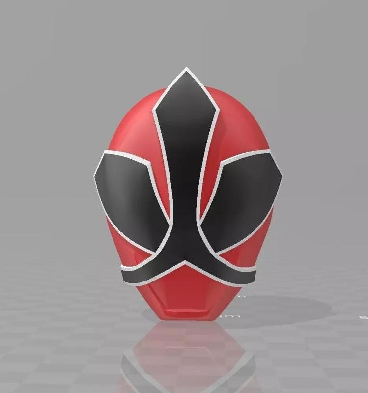 Power Rangers Shinkenger Shiba Shinken Red Red Ranger Helmet