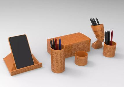 Pharaoh Egyptian  Style 3D Models  Office desk tools printable