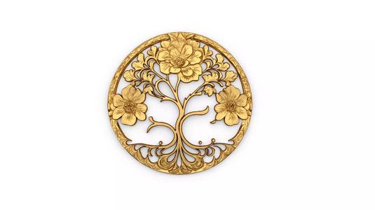 tree of life carved decor