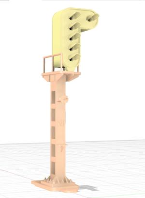 SNCF signals H0 - N - 6 lights Slow down