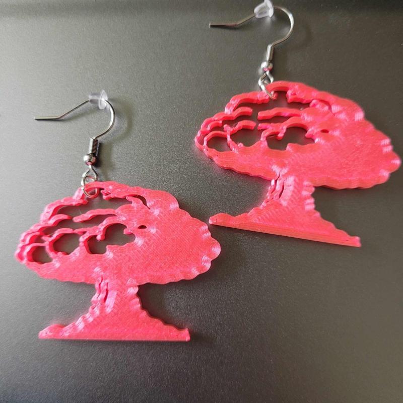 Barbenheimer Mushroom Cloud Earring