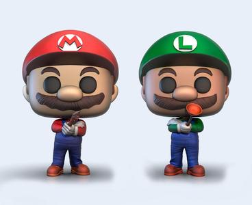 MARIO AND LUIGI (MARIO BROS) FUNKO POP VERSION