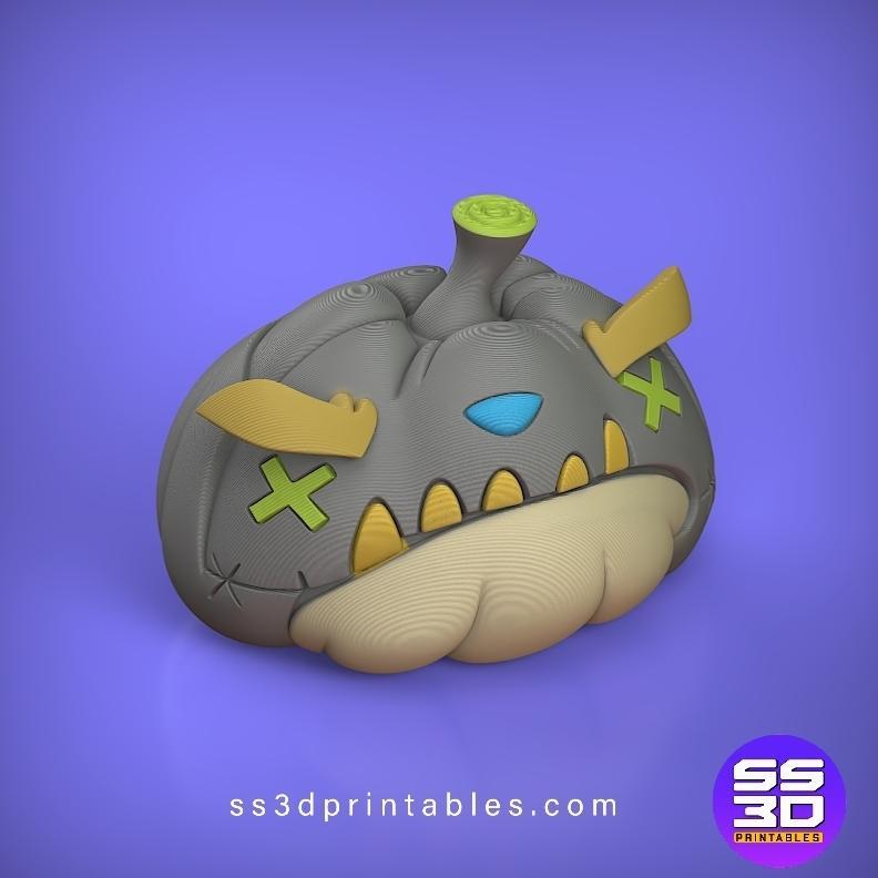 Halloween Pumpkin STL 3D Model – Spooky Decoration for 3D Printing