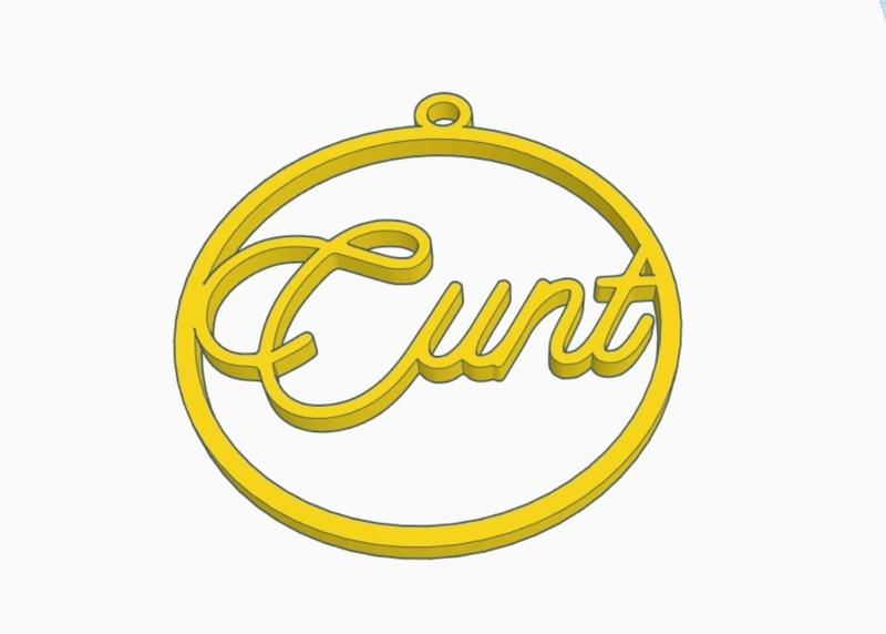 Cunt Christmas Ornament