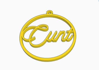 Cunt Christmas Ornament