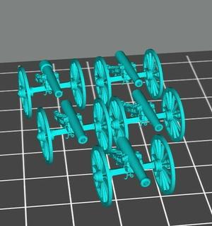 15mm ACW USA Napoleon 6 different guns set