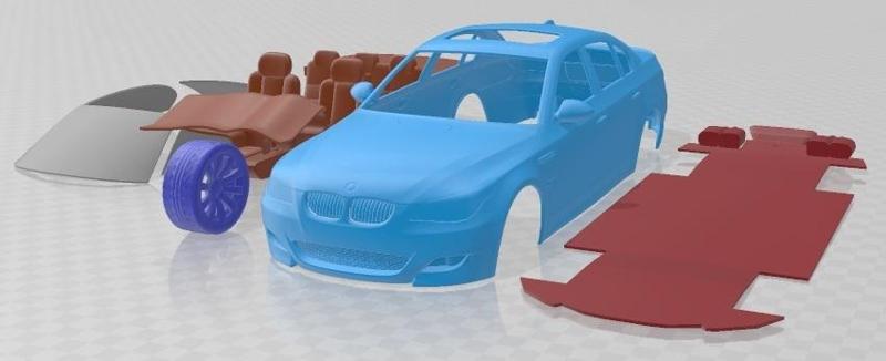 BMW M5 E60 2005 Printable Car