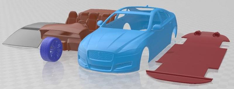 Jaguar XF 2016 Printable Car