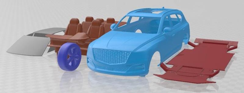 Genesis GV80 2021 Printable Car