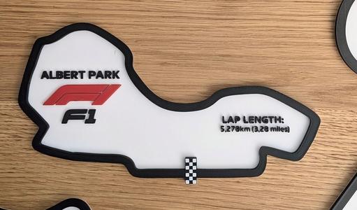 Albert Park Circuit Wall Plaque