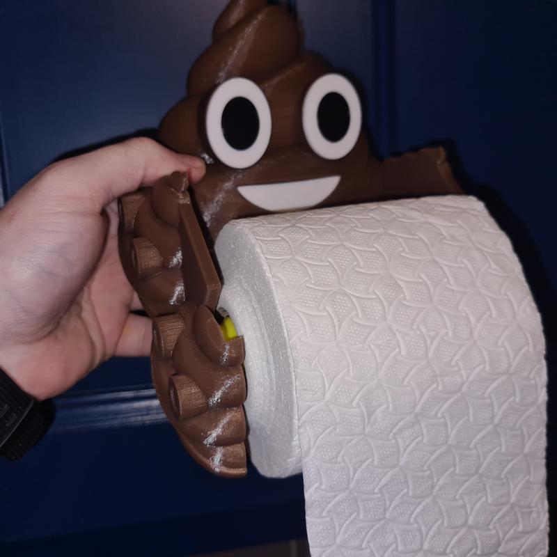 Poop Emoji Toilet Roll Holder